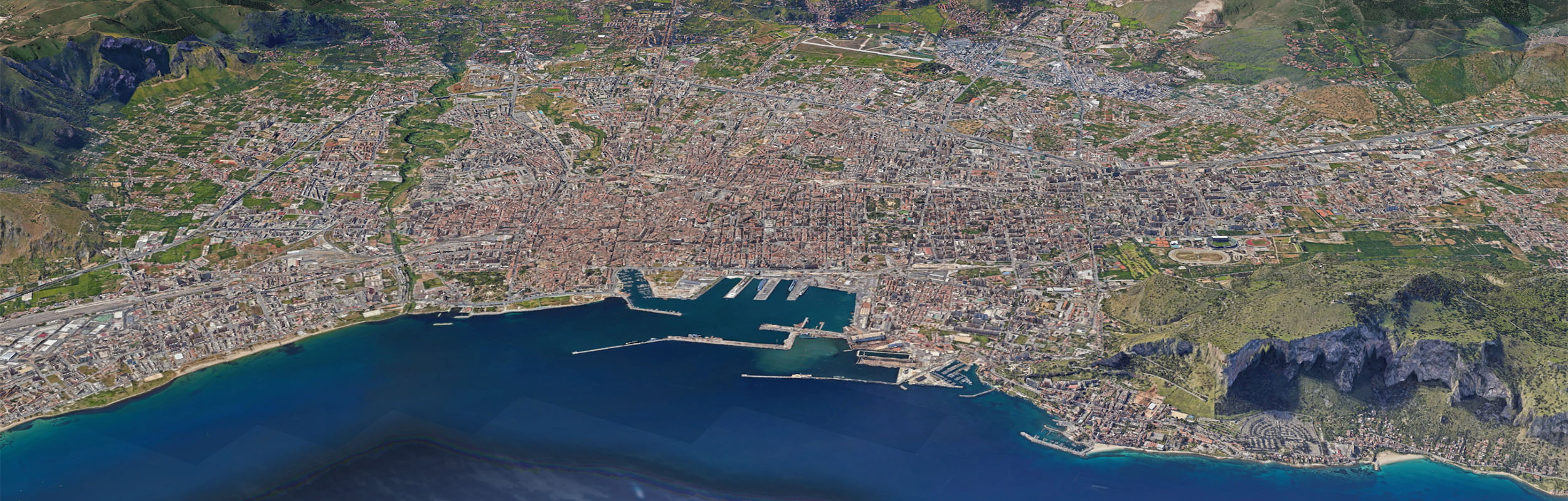 Direttive Generali per la formazione del Piano Urbanistico Generale (PUG) | Immagine da Google Earth Studio